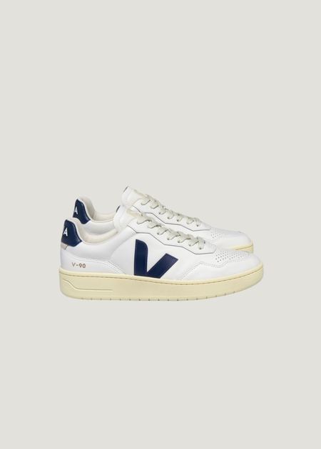 Sneaker aus zertifiziertem Leder | Weiß "v-90 o.t leather extra white nautico, Veja, Foto 1