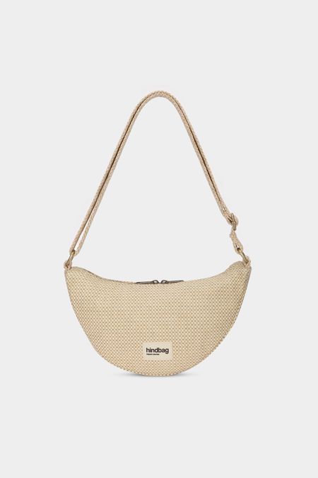 Sac bandoulière en coton bio | "andrea tressage nude" 