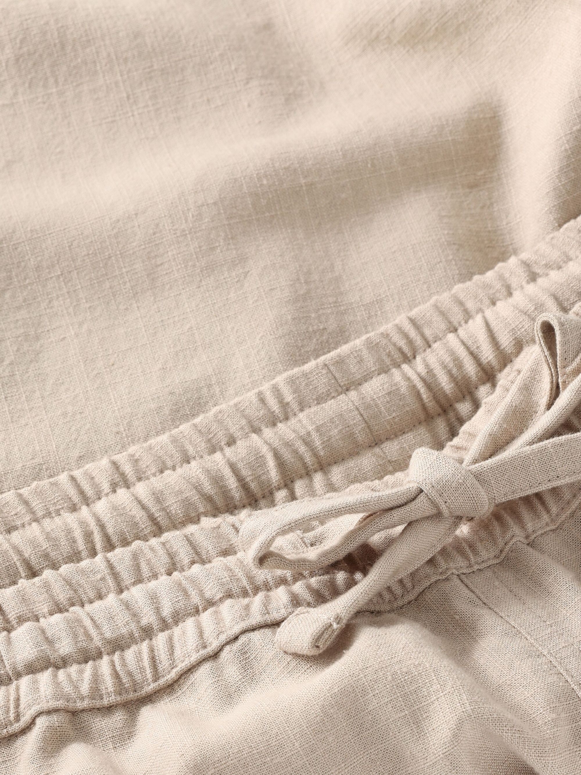 Short en mélange lyocell et lin | beige "Fig linen-mix shorts light feather gray", Knowledge Cotton Apparel, photo 4