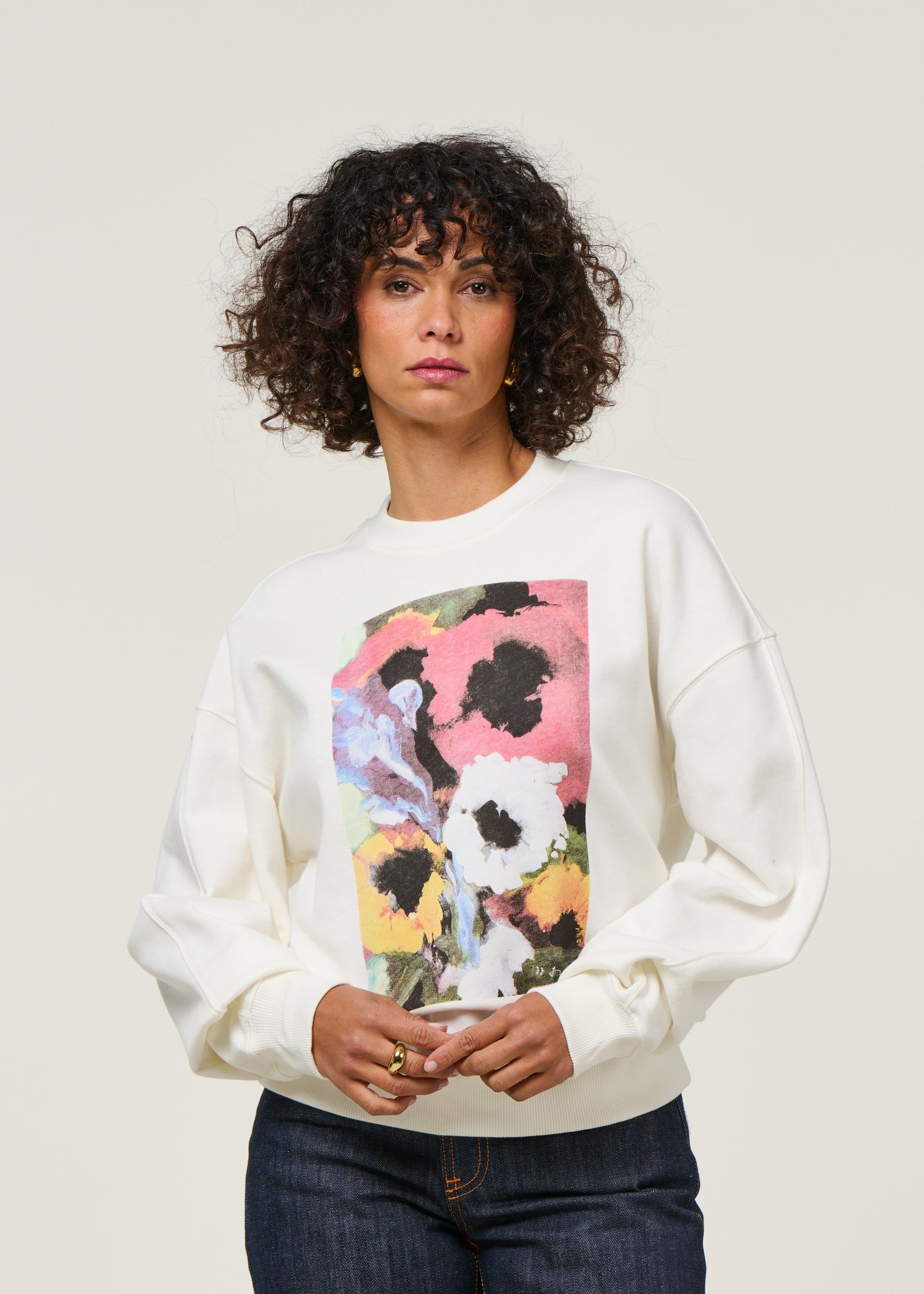 Sweat en coton bio | écru "hagen", Twothirds, photo 1