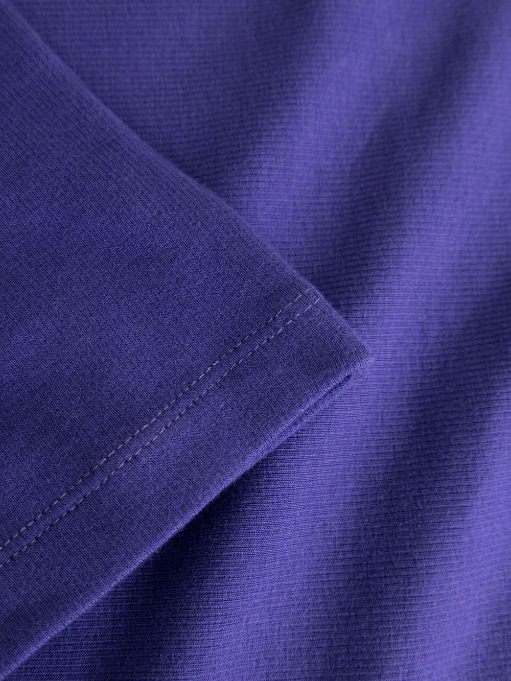 T-shirt côtelé en coton bio | violet 