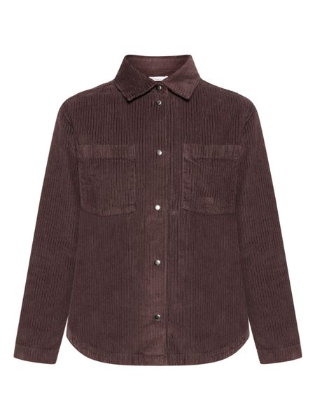 Cord-Overshirt aus Bio-Baumwolle | Braun "irrregular corduroy overshirt chocolate plum", Knowledge Cotton Apparel, Foto 6