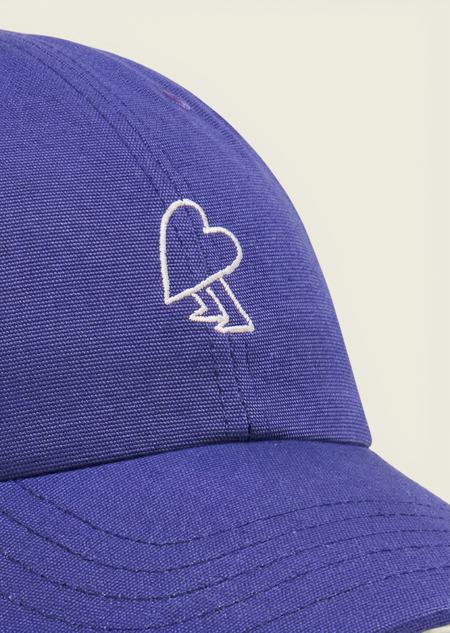 Casquette brodée en coton bio | violet "purple heart cap - purple" - Bask in the Sun