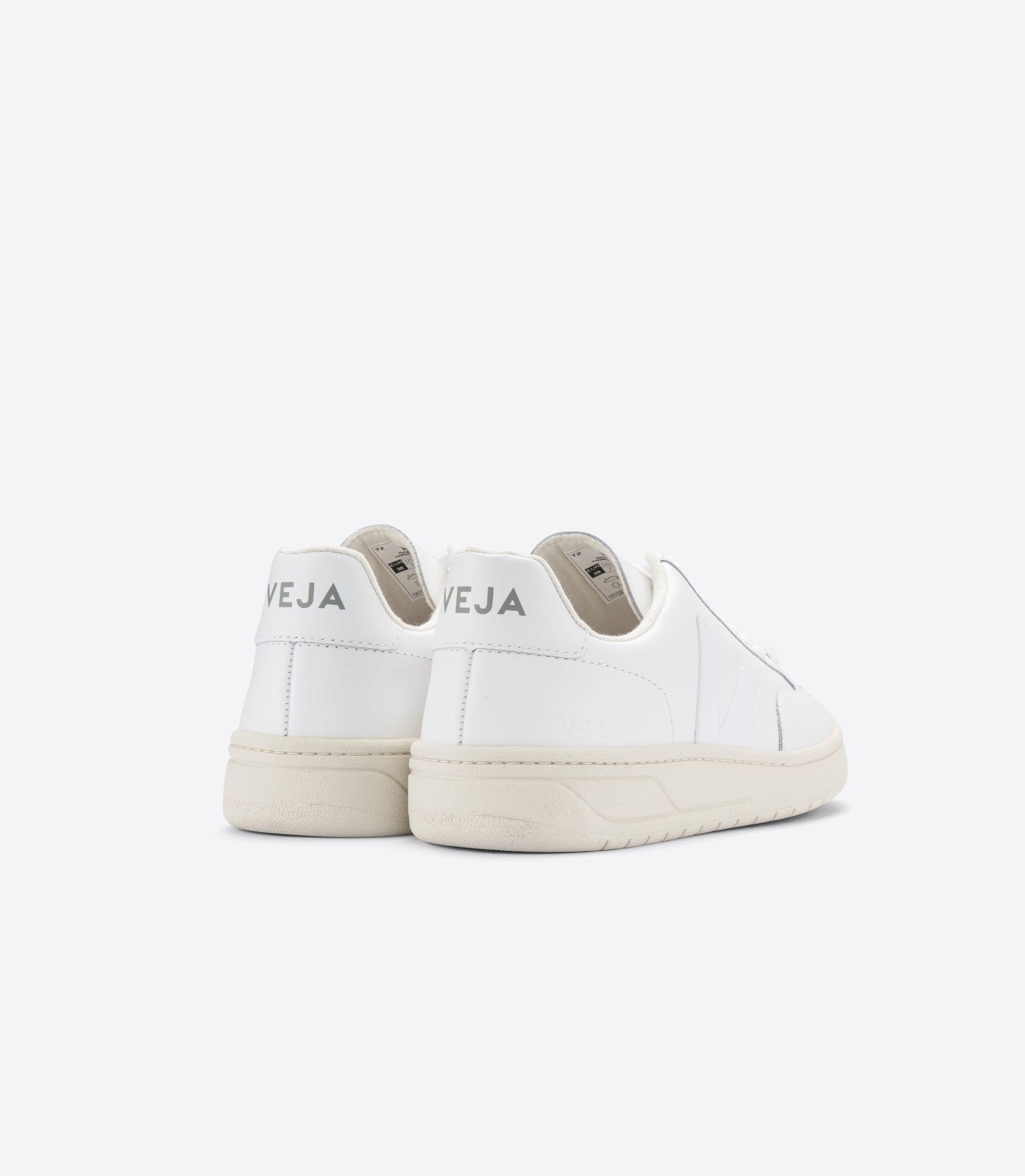Sneaker aus zertifiziertem Leder | Weiß "v-12 leather extra-white", Veja, Foto 3