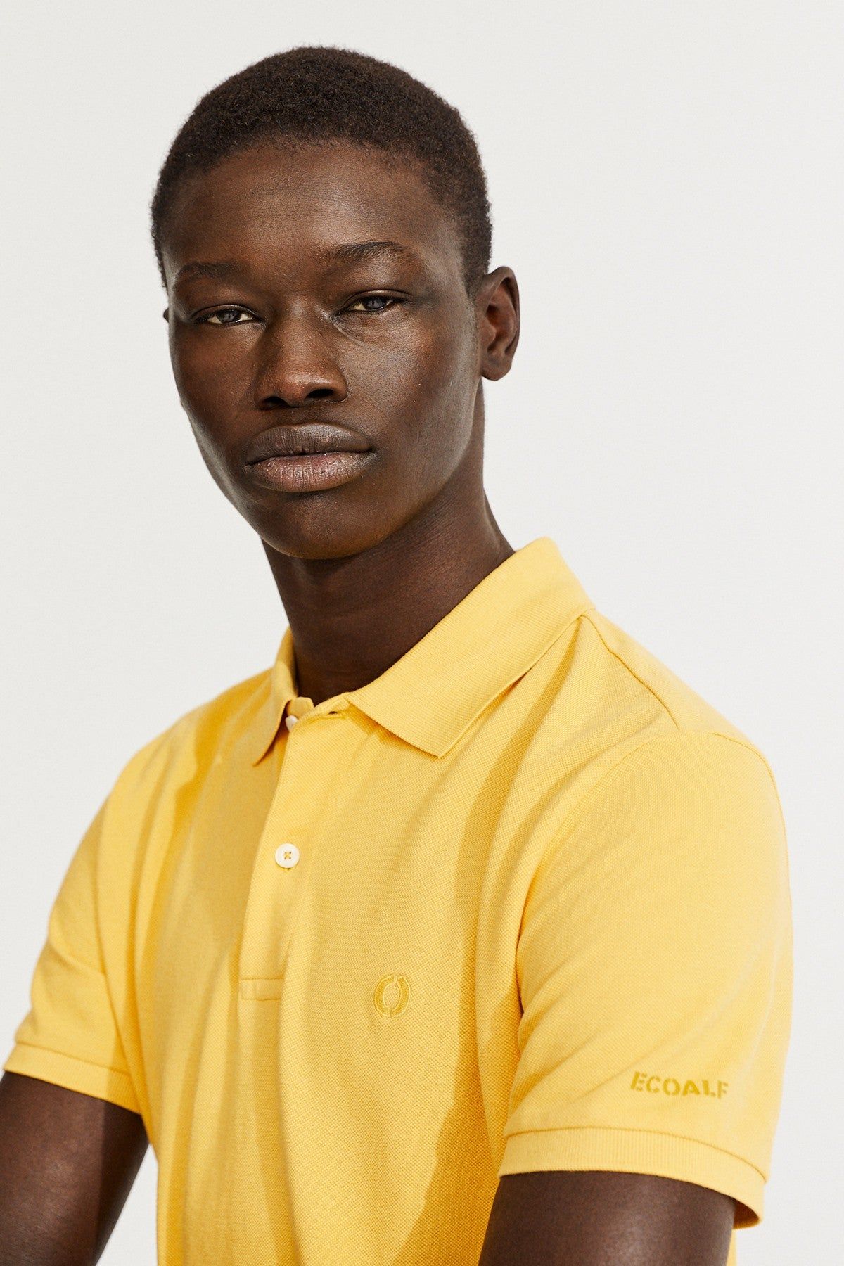 Polo slim piqué moutarde en coton bio - ted slim, Ecoalf, photo 3