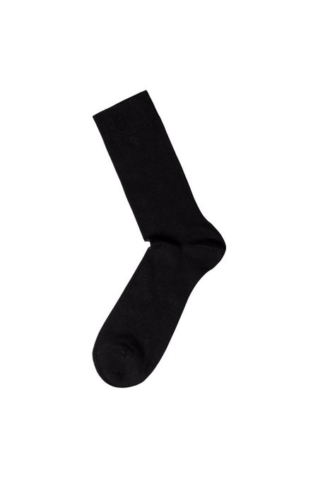 Chaussettes hautes noires coton biologique, People Tree, photo 2