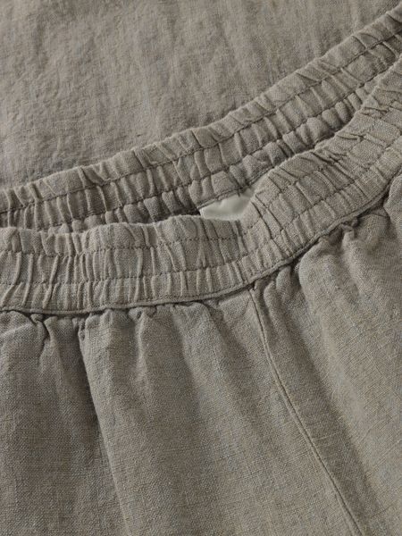 Posey wide mid-rise linen pants - gots/vegan - 1498 twill - yarndyed - Knowledge Cotton Apparel