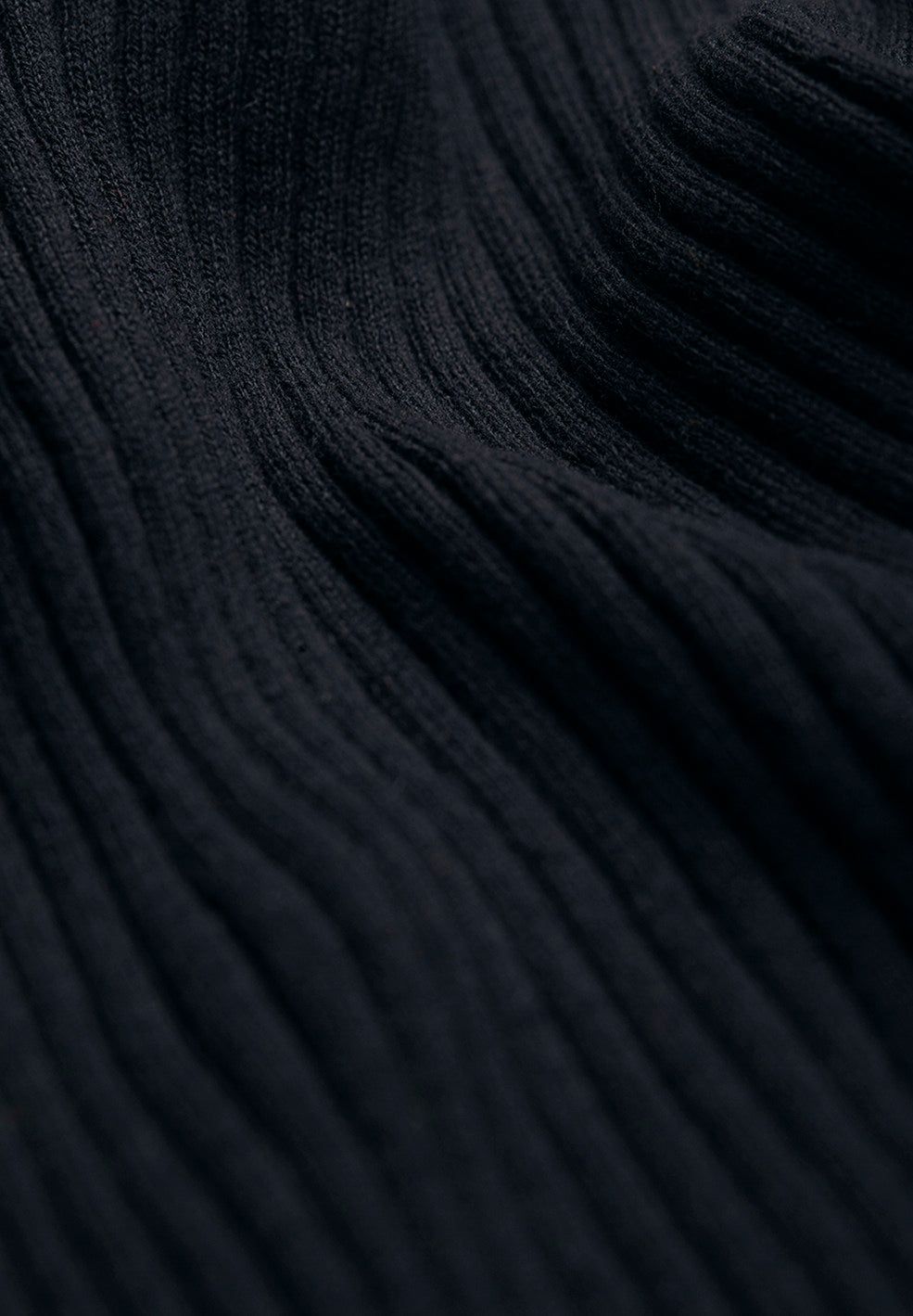 Sous-pull côtelé en coton bio | noir "alaania black", Armedangels, photo 6