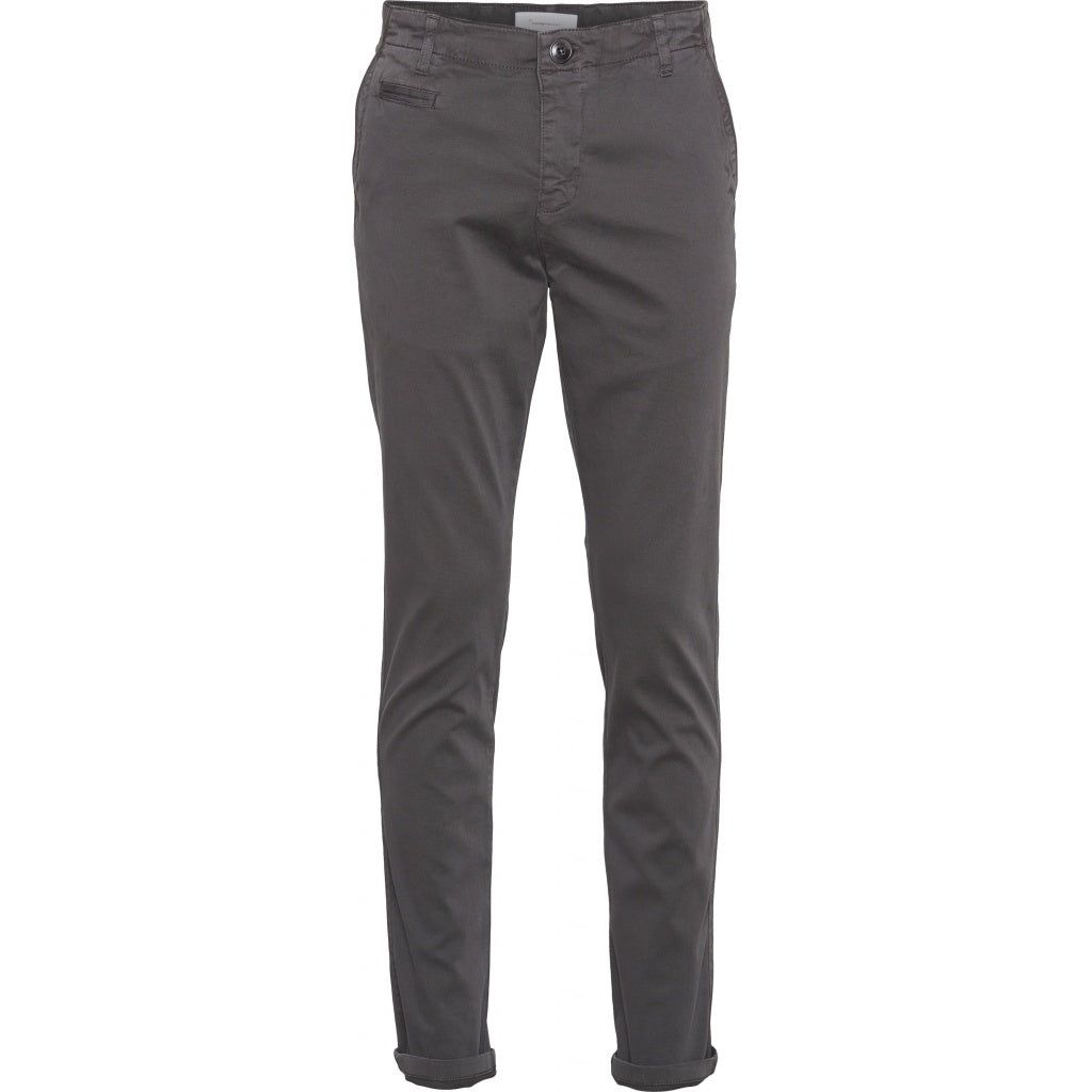 Chino slim gris en coton bio - joe phantom, Knowledge Cotton Apparel, photo 5