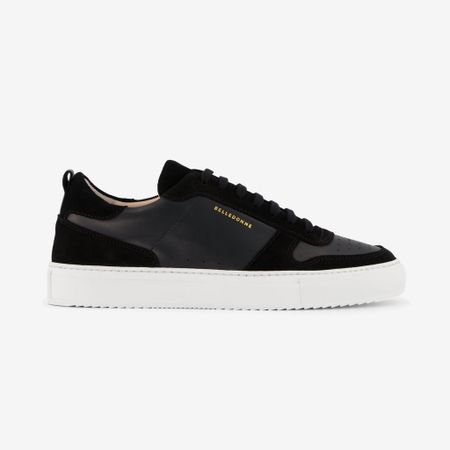 Baskets en cuir certifié | noires "b0 black"