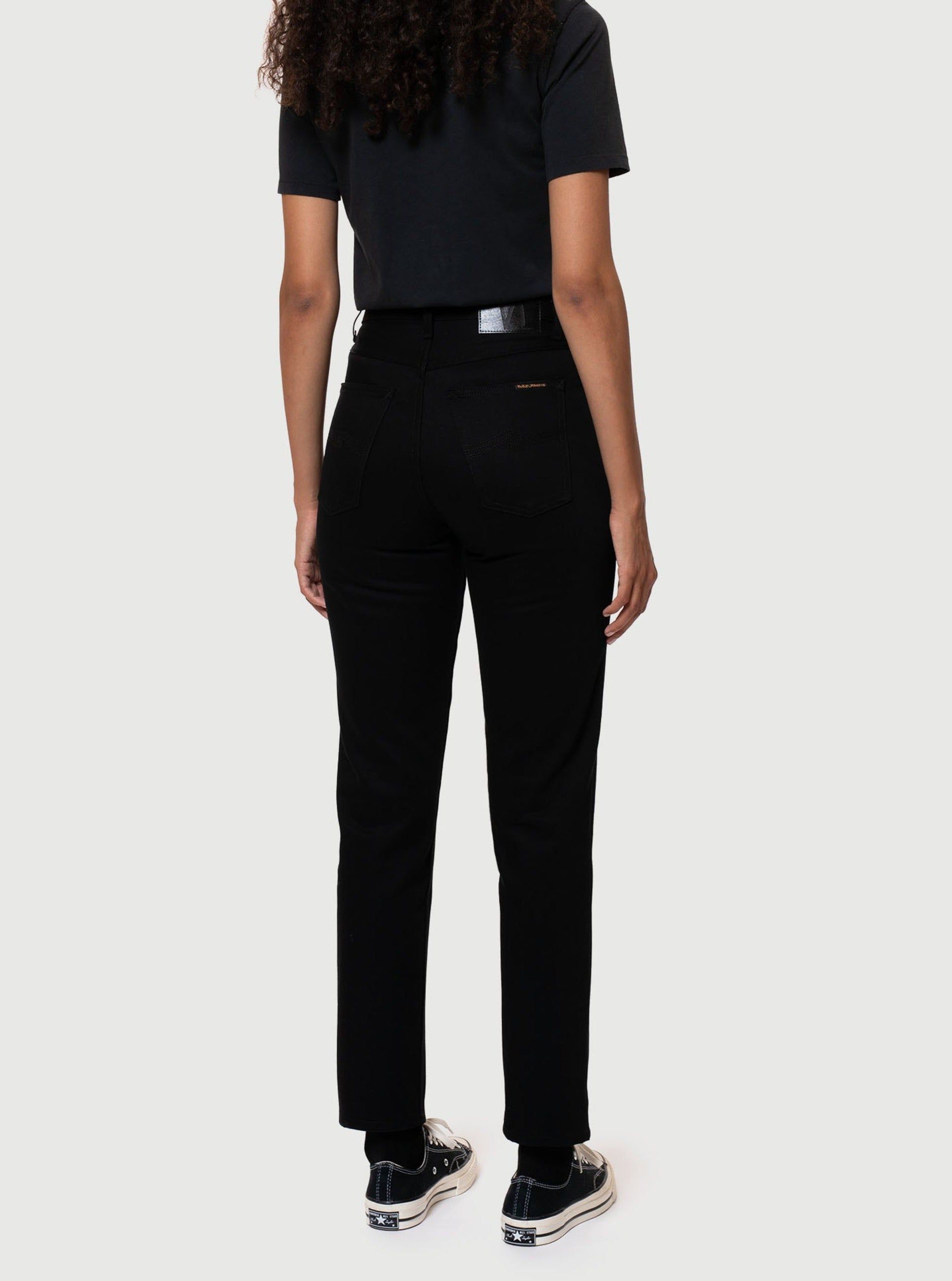 Jean mom en coton bio | noir "breezy britt everblack", Nudie Jeans, photo 2