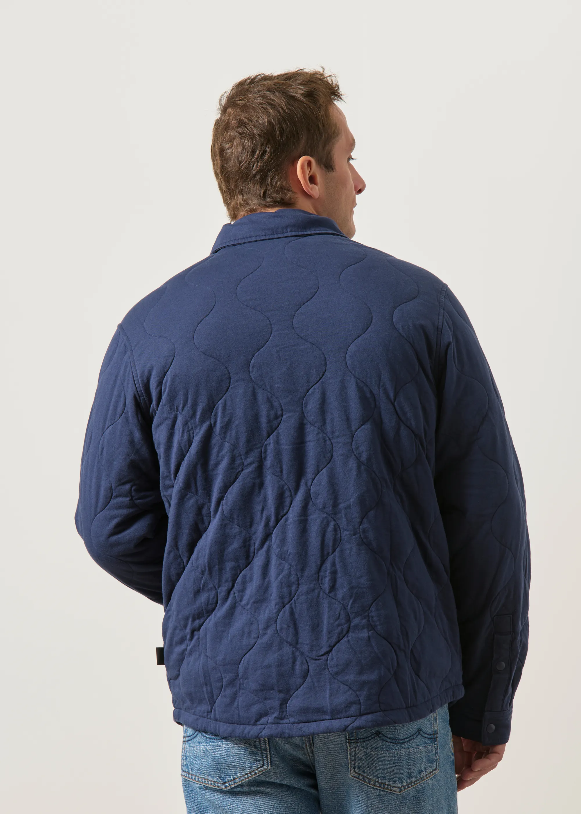 Veste en coton biologique | bleu "daily quilted shirt jkt - nena", Patagonia, photo 5