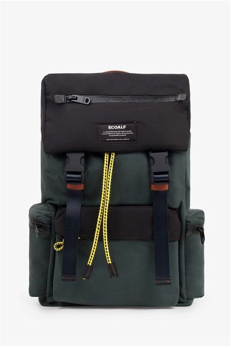 Sac à dos vert forêt en nylon recyclé - wild sherpa