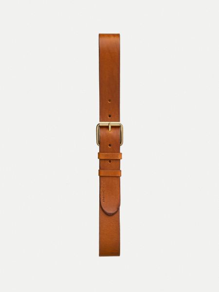 Ceinture en cuir tanné végétal | caramel "pedersson toffee brown" - Nudie Jeans