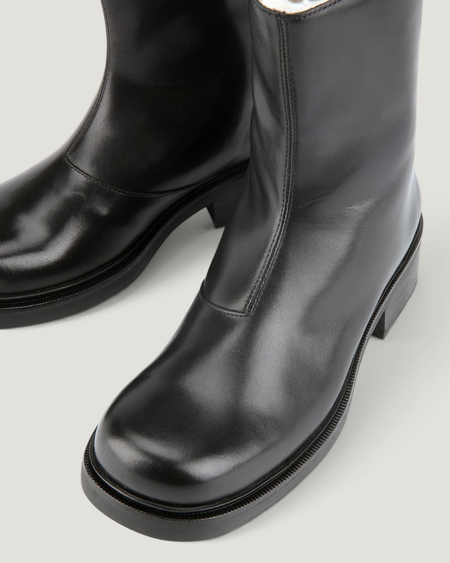 Bottines en cuir doublées | noir "Karlie", Vagabond, photo 3