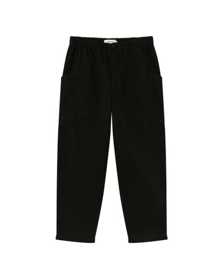 Pantalon large cargo en coton bio | noir "black max pants", Thinking Mu, photo 6