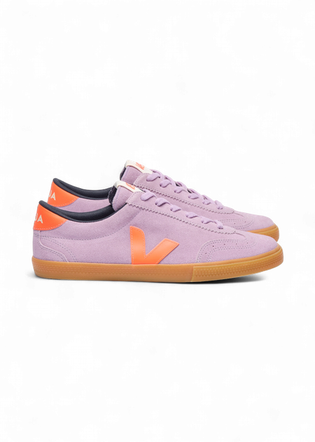 Baskets en cuir | orange et violet "volley - orchid_fury_natural" - Veja