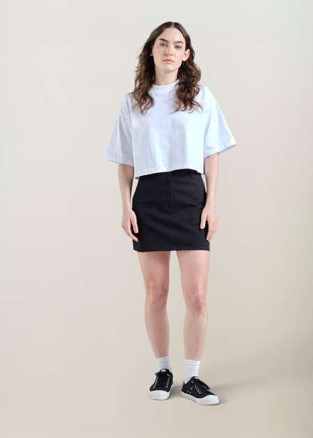 Jupe en coton biologique | noir "Skirt riala black" - Dedicated