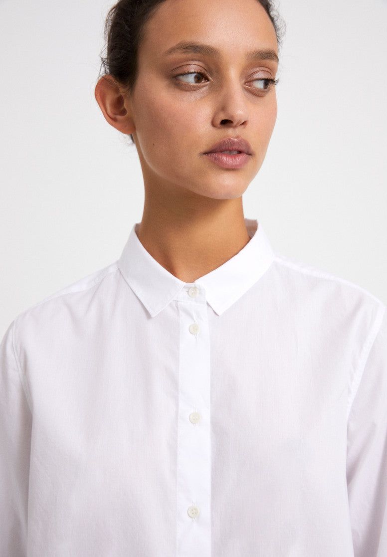 Chemise blanche oversize en coton bio - blancaa, Armedangels, photo 2