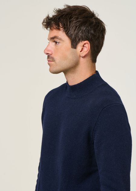 Pullover aus recyceltem Kaschmir | Blau "clemente - blu mora", Rifò, Foto 2
