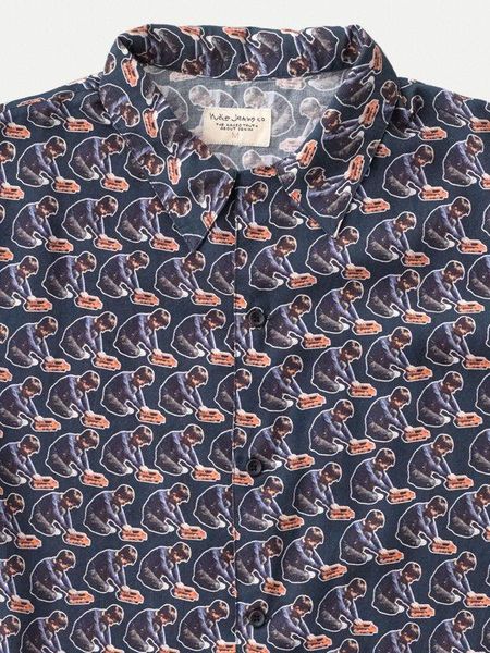 Chemise imprimé manches courtes en tencel - arvid, Nudie Jeans, photo 6