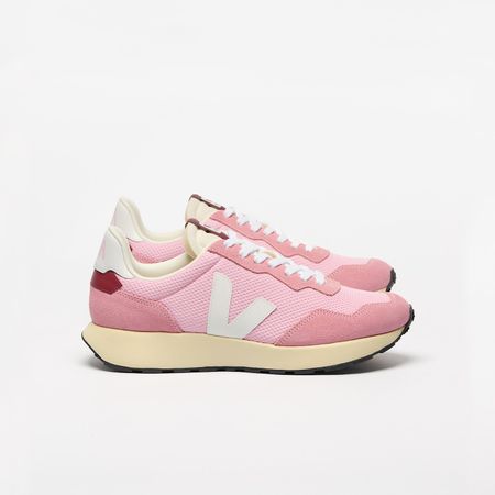 Baskets en mesh recyclé | rose "paulistana - guimauve white" - Veja