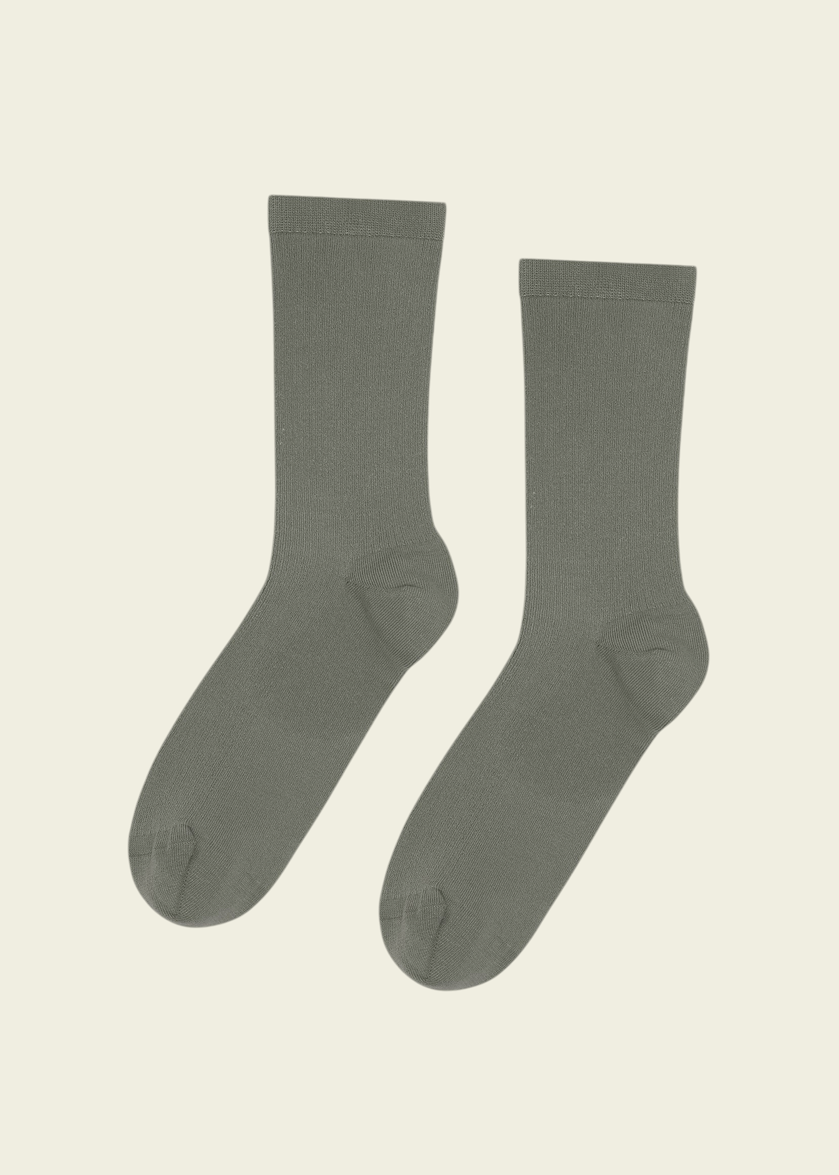 Chaussettes hautes en coton bio | kaki "dusty olive", Colorful Standard, photo 1