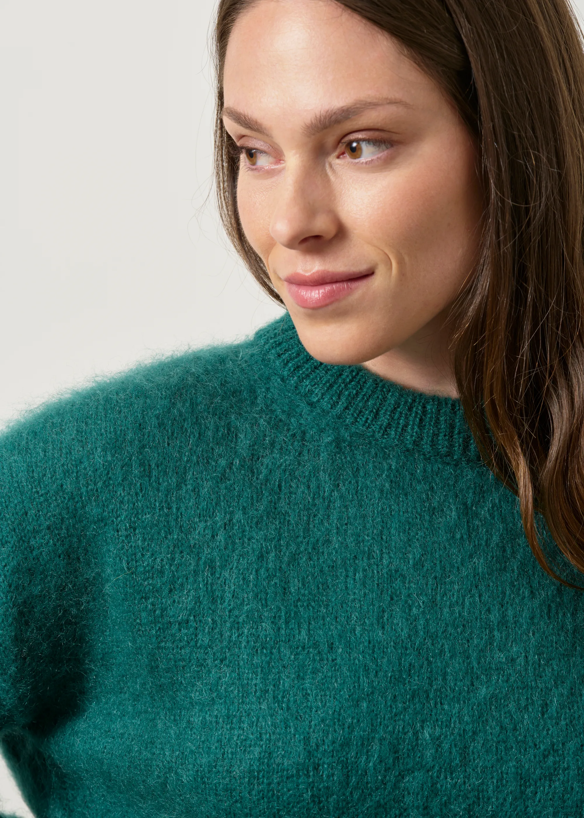 Pull en mohair certifié | vert émeraude "sérena", WeDressFair, photo 2