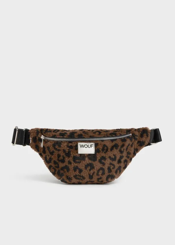Sac banane matières recyclées | marron "simona waistbag - simona", Wouf