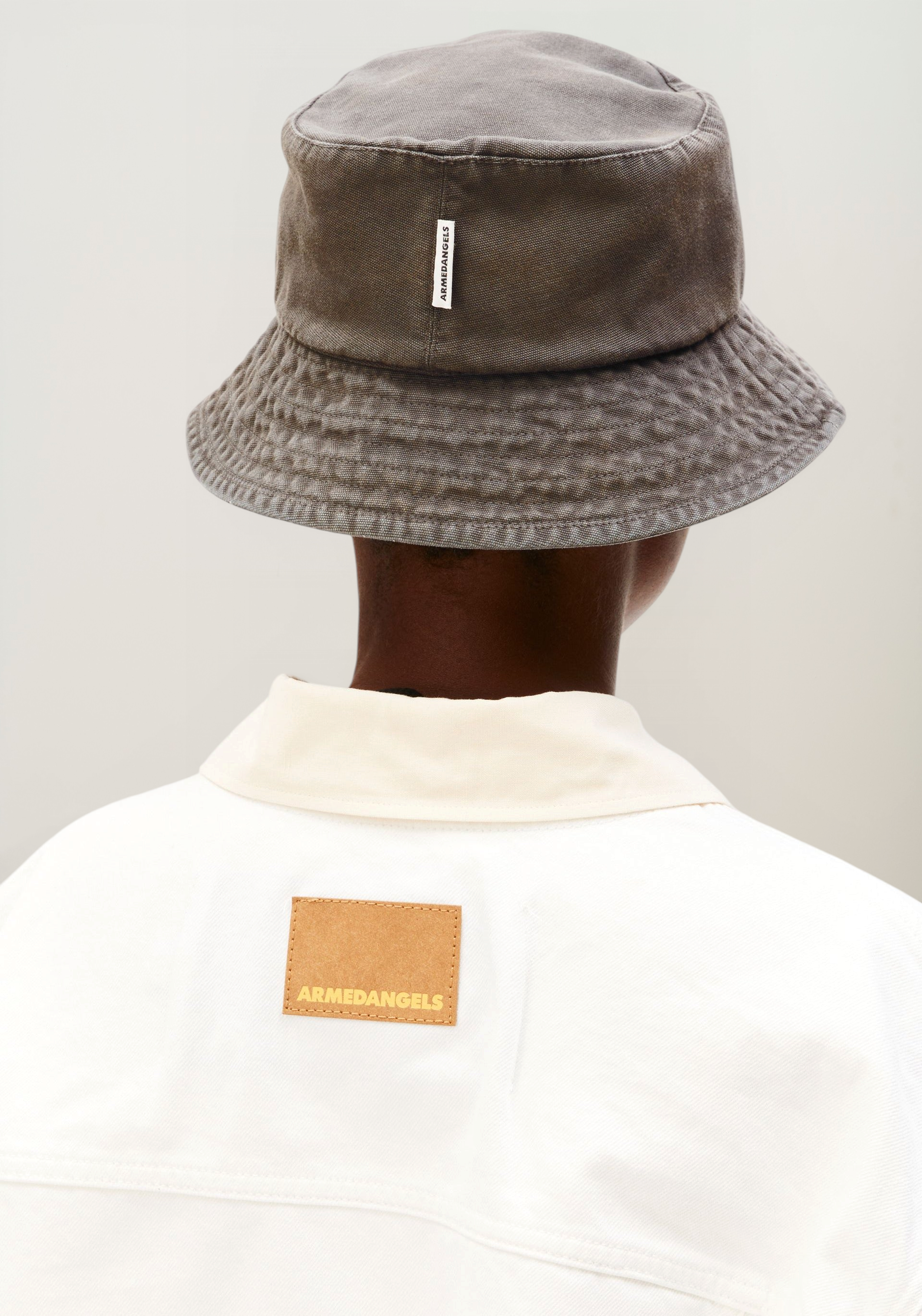 Bucket Hat aus Bio-Baumwolle | Grau "Bucket hat - granit washed", Armedangels, Foto 3