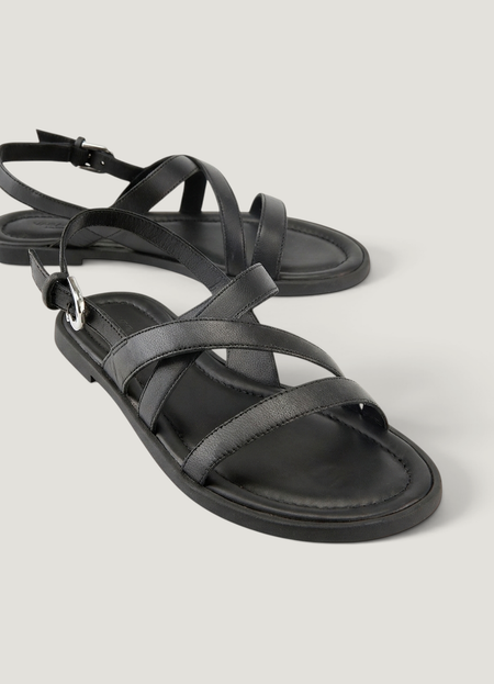 Sandalen aus zertifiziertem Leder | Schwarz "Zaida black - black", Vagabond, Foto 4