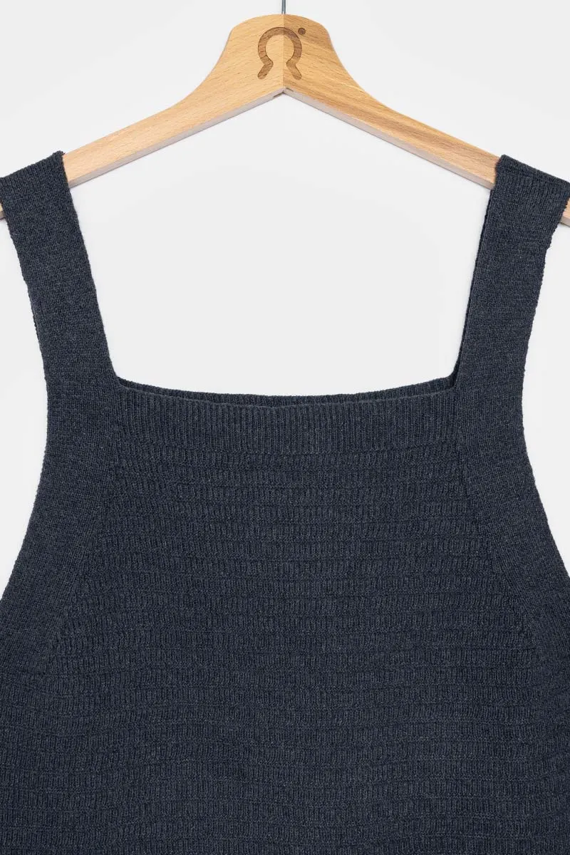 Robe en maille de coton bio et recyclé | gris "maglia donna cotone rigenerato luna", Rifò, photo 4