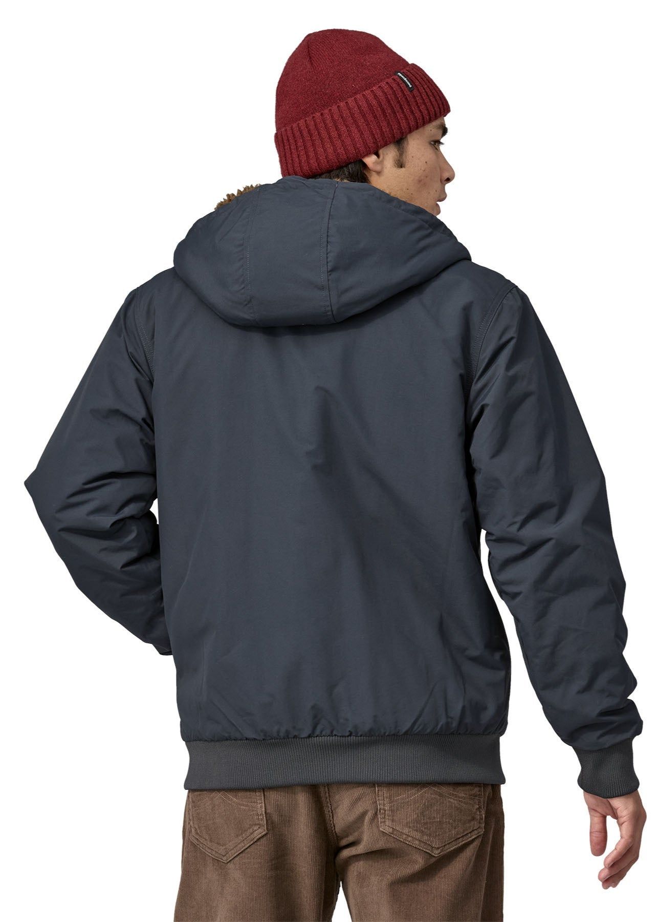 Manteau en matières recyclées | marine "m's lined isthmus hoody - smolder blue", Patagonia, photo 2