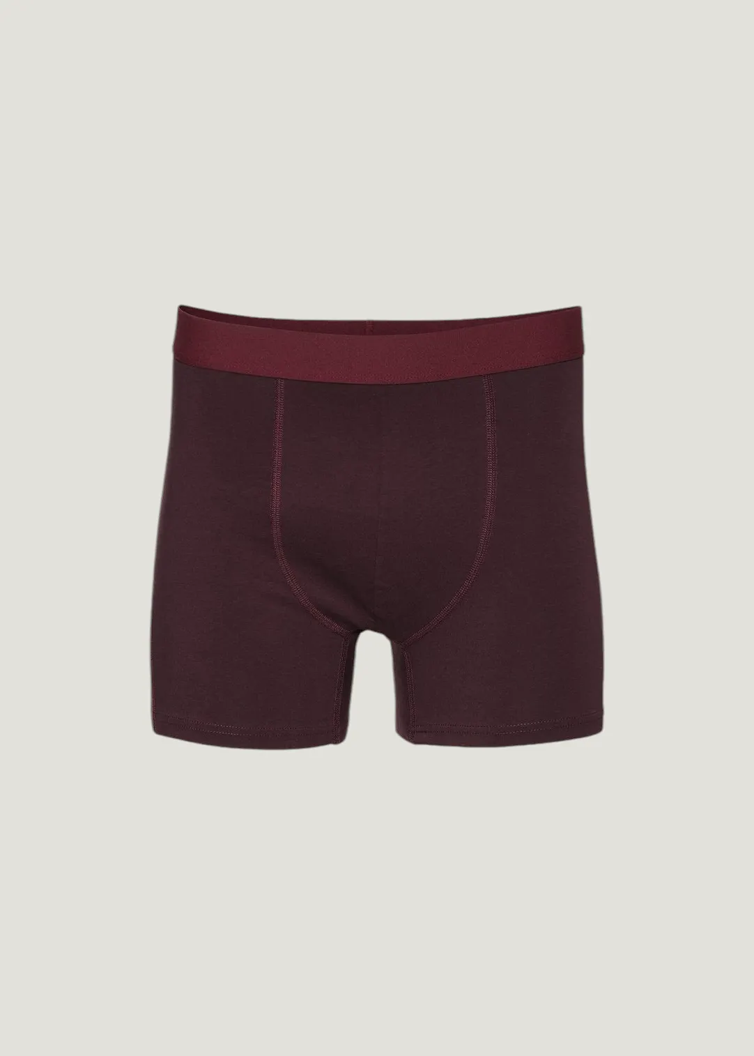 Boxer uni en coton bio | bordeaux "oxblood red", Colorful Standard, photo 1