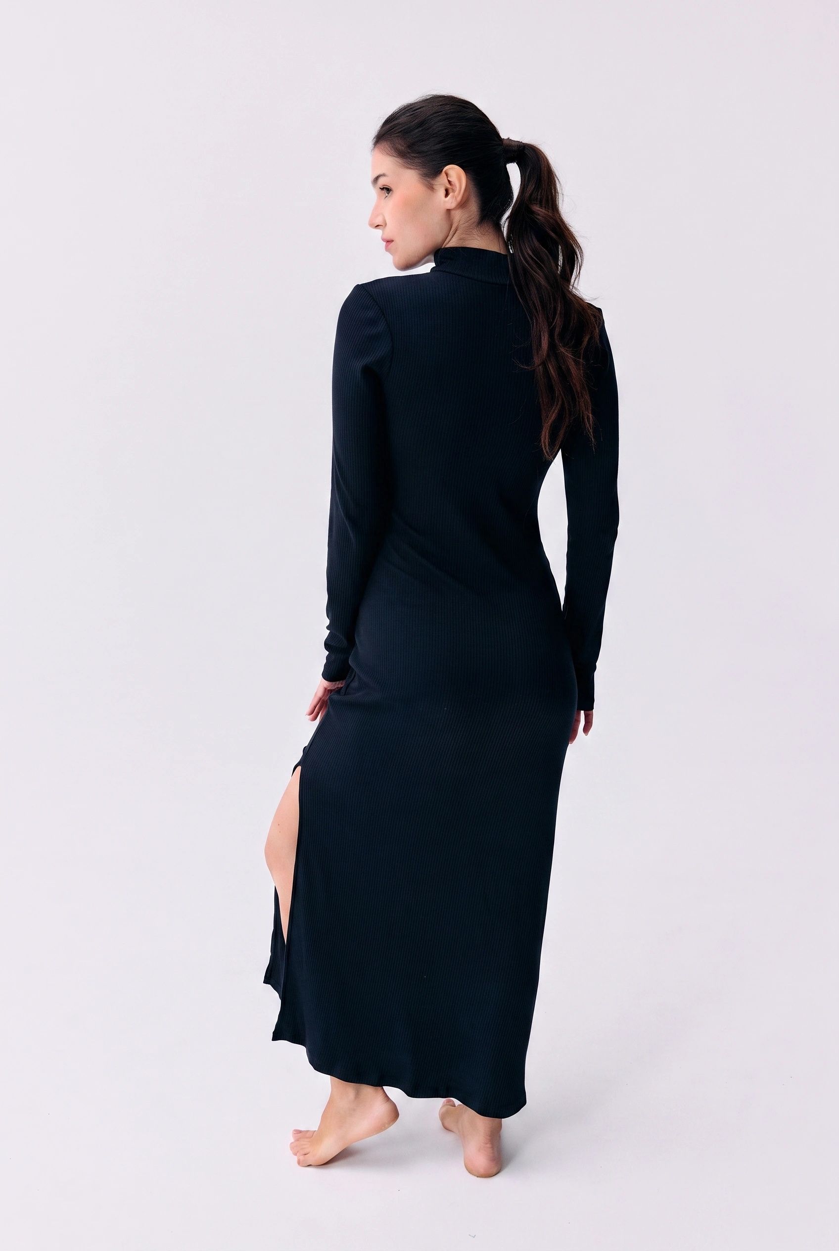 Robe réversible brassière intégrée en tencel | bleu "mina", Maline Bodywear, photo 4