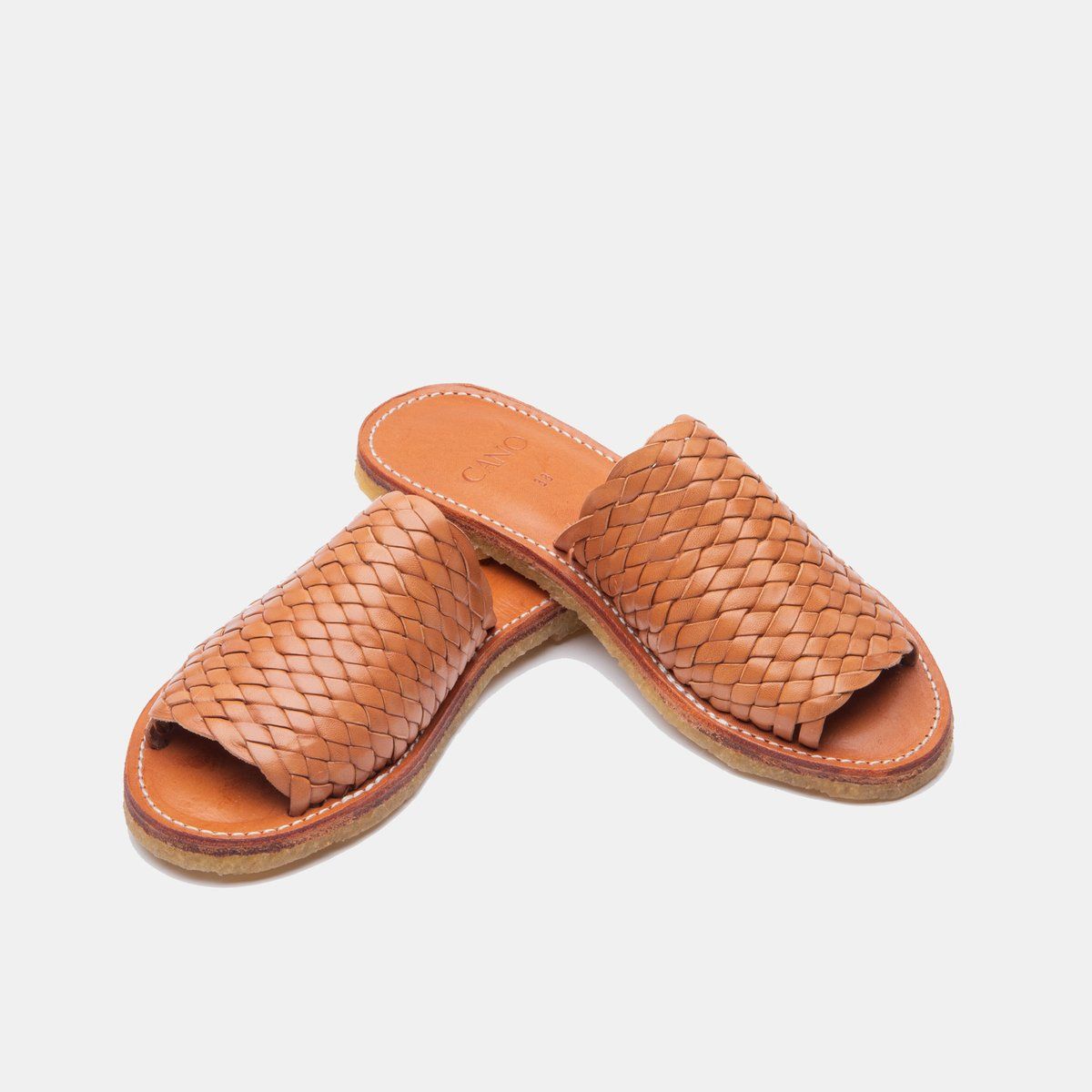 Sandales cognac en cuir tannage végétal - laura, Cano, photo 3