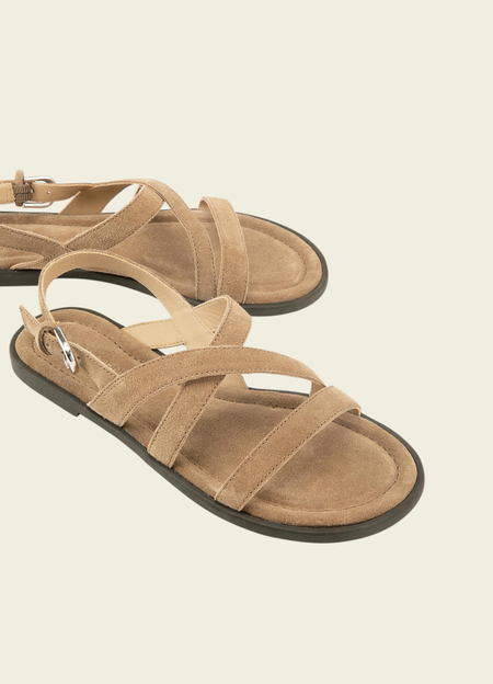 Sandales en cuir certifié | beige "Zaida dk sand " - Vagabond