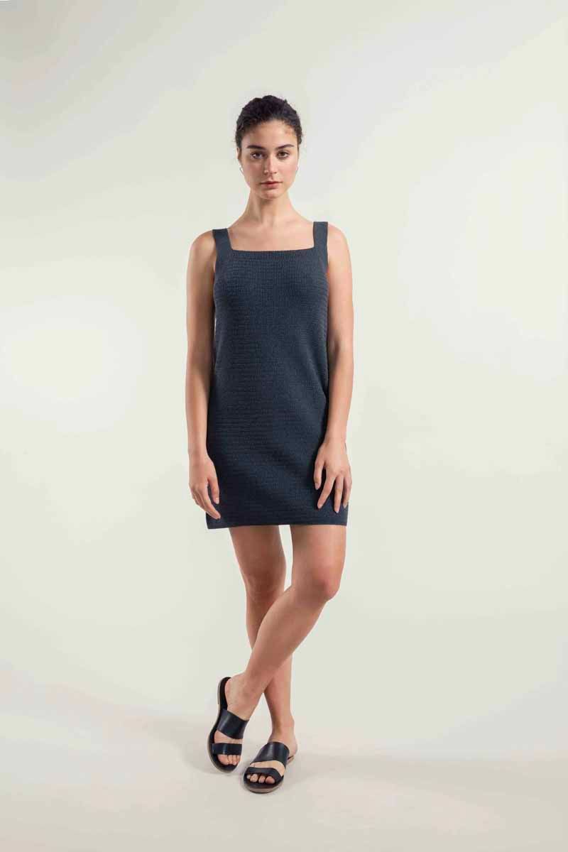 Robe en maille de coton bio et recyclé | gris "maglia donna cotone rigenerato luna", Rifò, photo 1