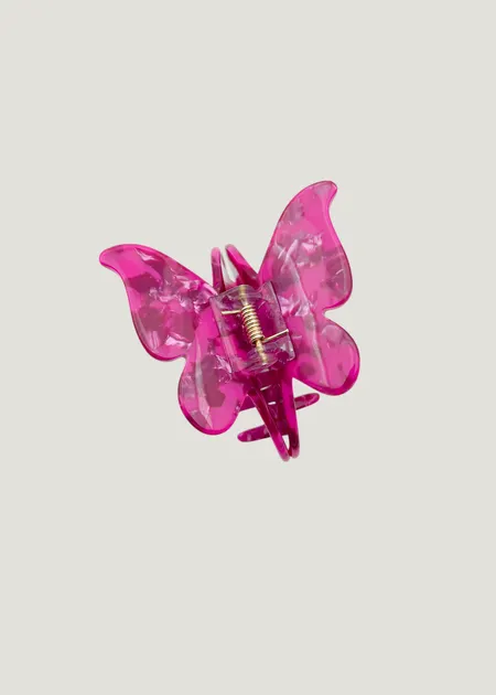 Pince à cheveux en acétate | rose "Pince papillon - sunny - sun63", 23 Degres