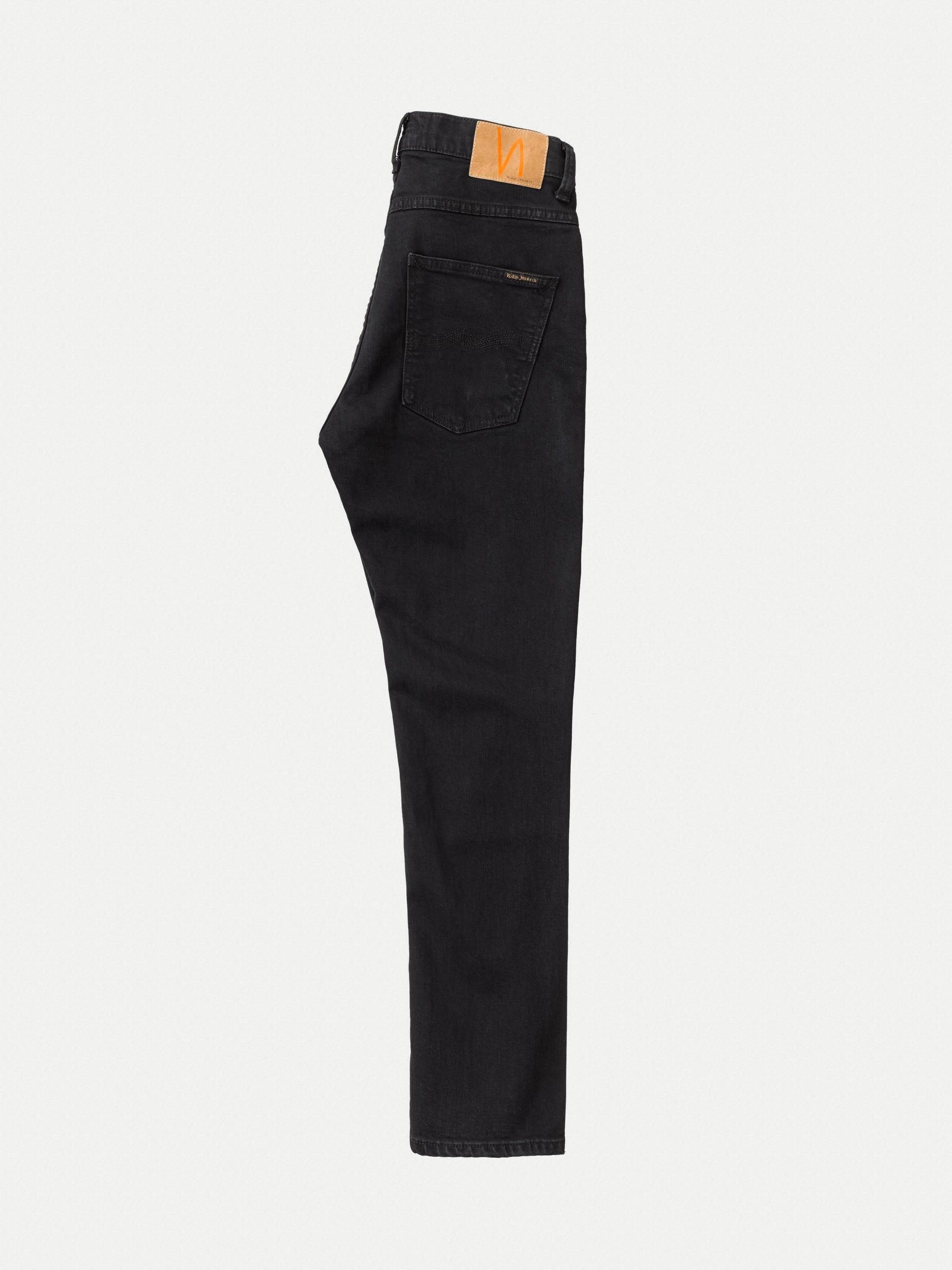 Jean slim noir en coton bio - grim tim black skies, Nudie Jeans, photo 6
