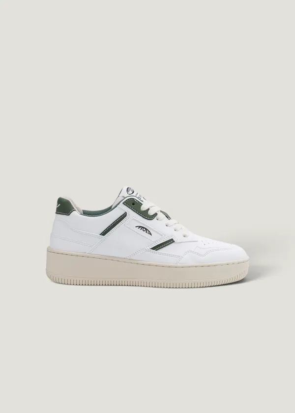 Baskets vegan | blanc et vert "origin -white and green - apple", Moea