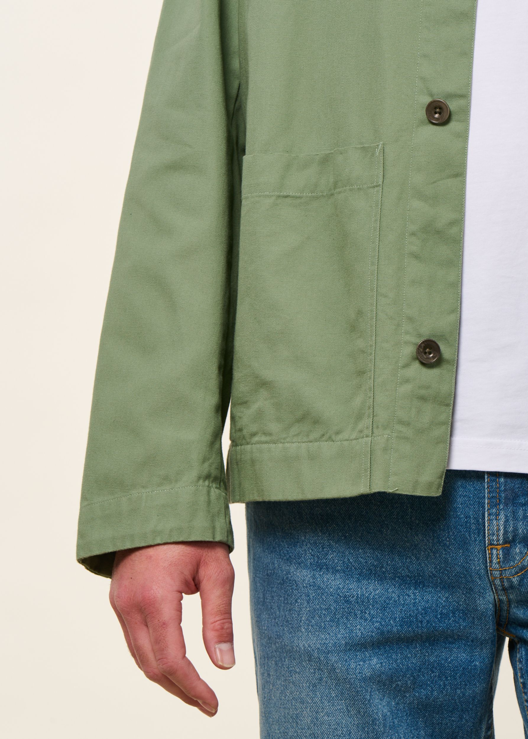 Veste légère en coton bio | vert "light overjacket organic cotton - leaf green", Rotholz, photo 5