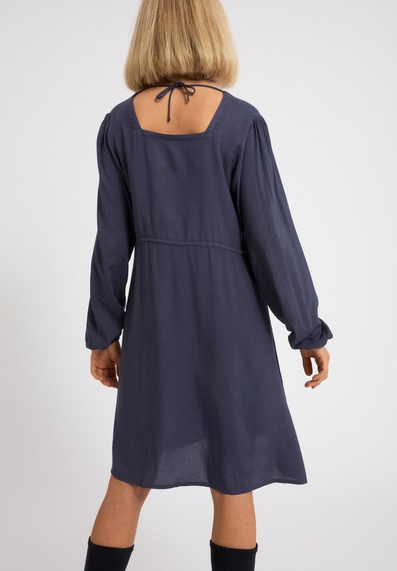 Robe mi-longue fluide indigo en lenzing - nevenaa, Armedangels, photo 2
