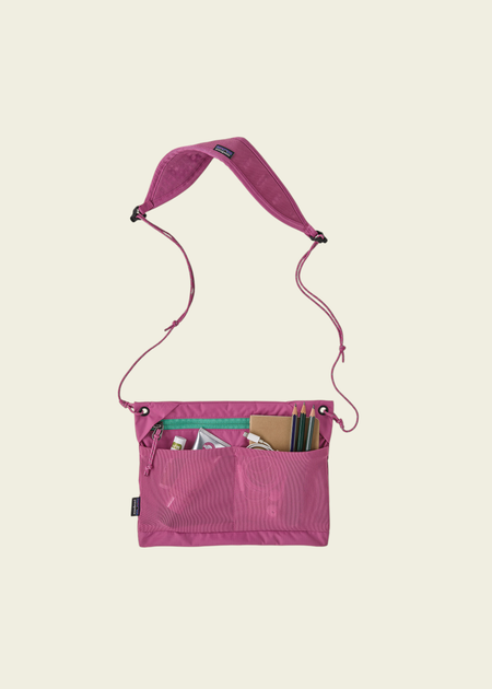 Sac bandoulière en nylon recyclé | rose "terravia sacoche - fdmg" - Patagonia