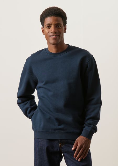 Sweat oversize en coton bio | bleu marine - WeDressFair