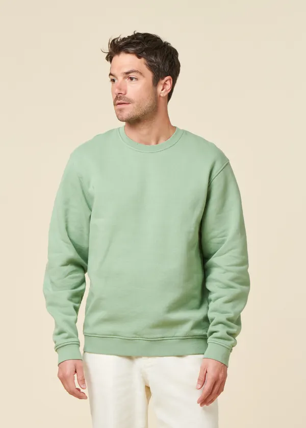 Sweat oversize en coton bio | vert sauge, WeDressFair
