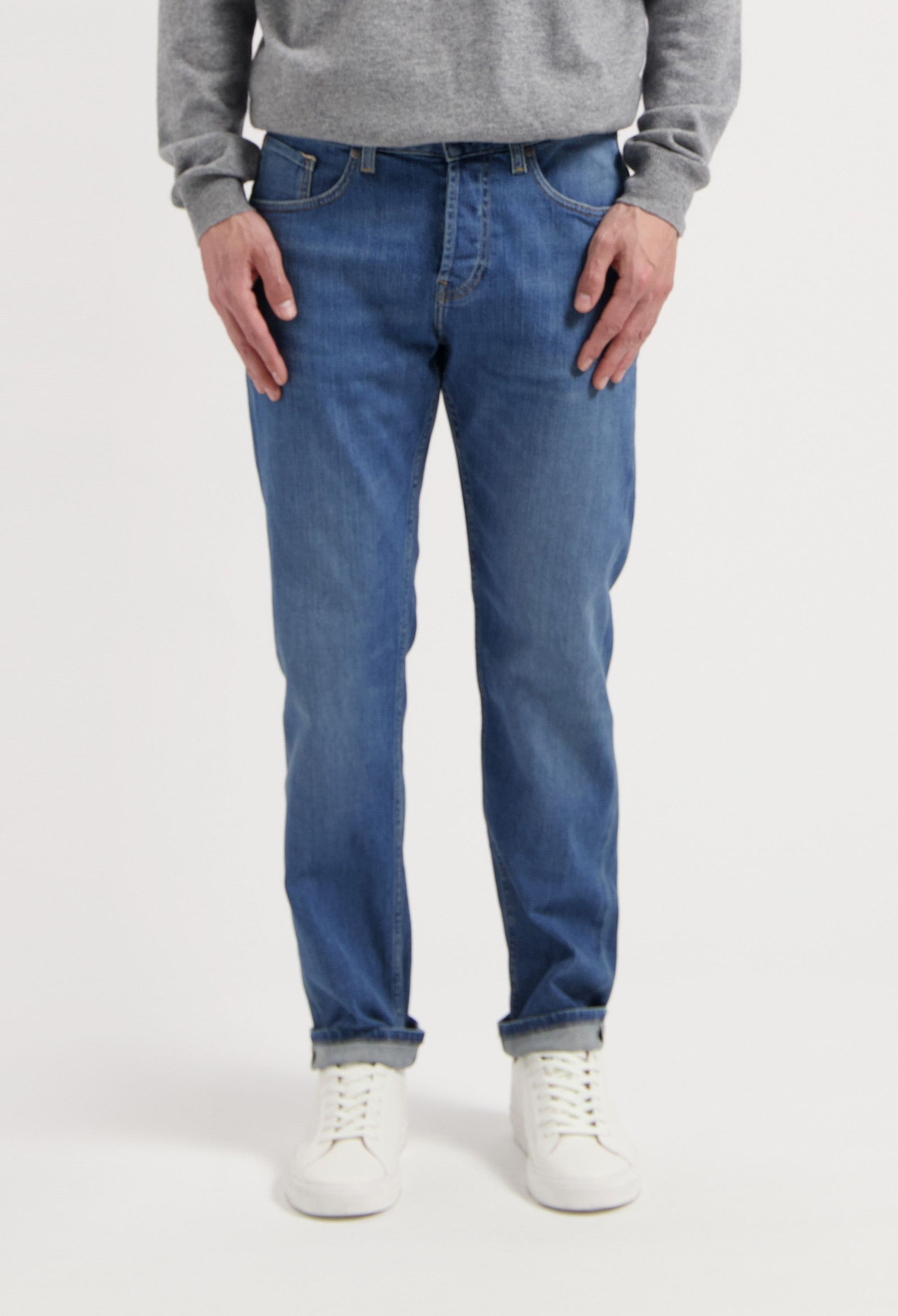 Jean droit en coton bio et coton recyclé - "hank mid tapered - medium heritage", Mud Jeans, photo 5