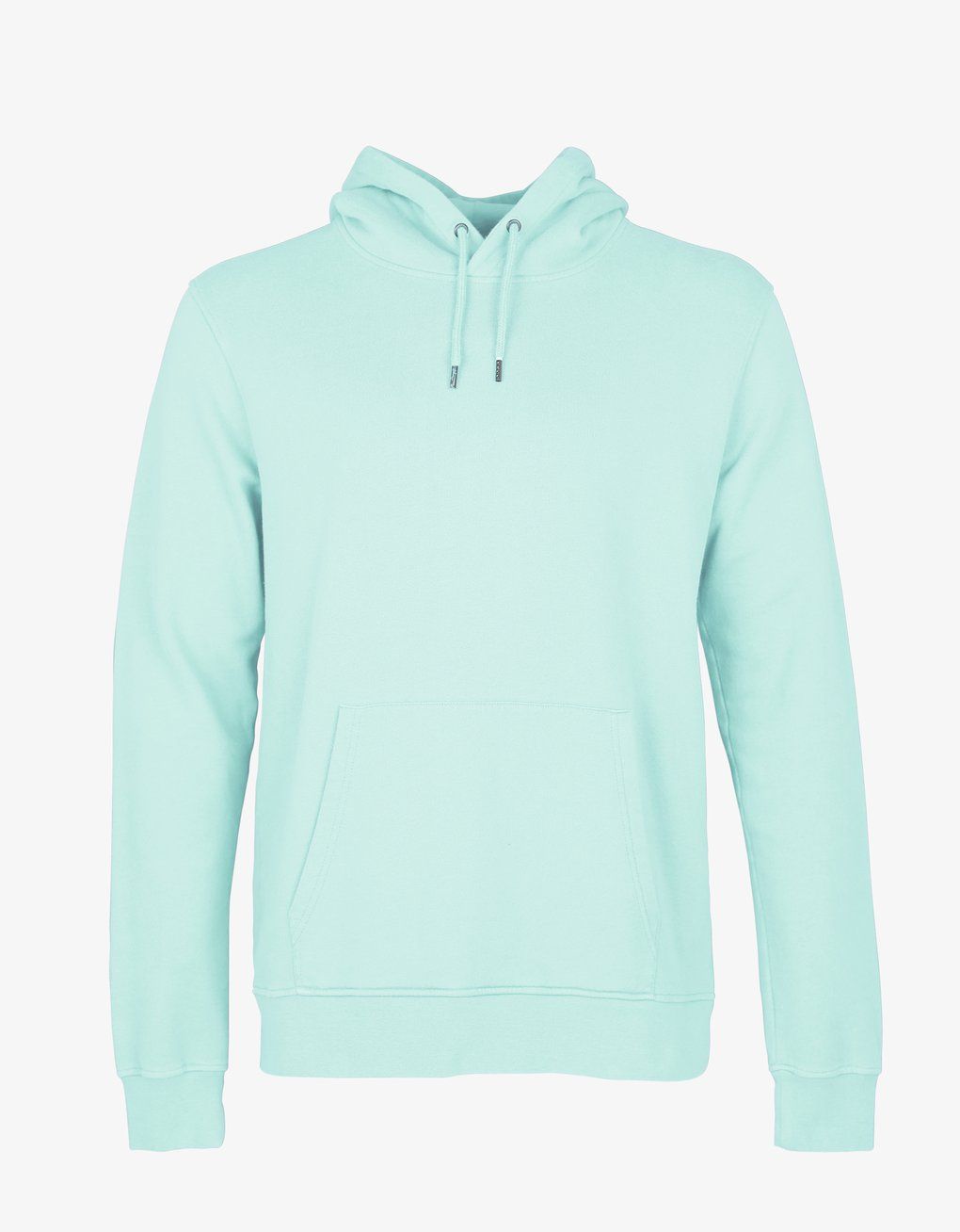 Sweat à capuche vert d'eau en coton bio - light aqua, Colorful Standard, photo 1