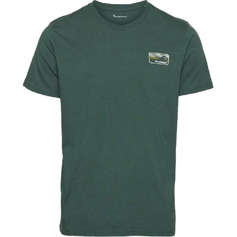 T-shirt vert forêt en coton bio - alder, Knowledge Cotton Apparel, photo 1