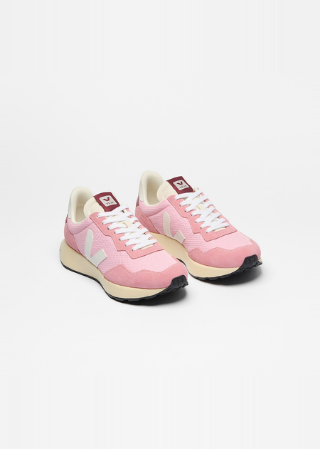Baskets en mesh recyclé | rose "paulistana - guimauve white" - Veja